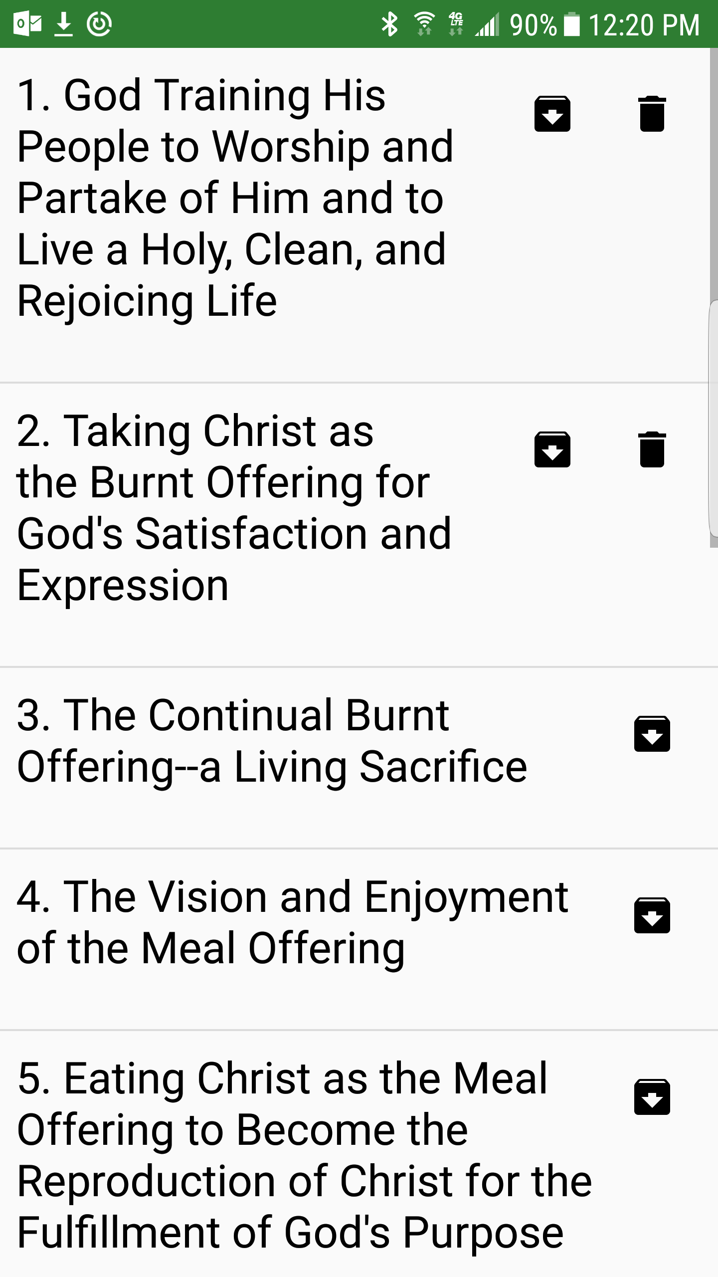 Screenshot sa Webcast App