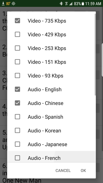 Screenshot sa Webcast App
